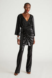 Halston | Davon Pant In Sequin | Black