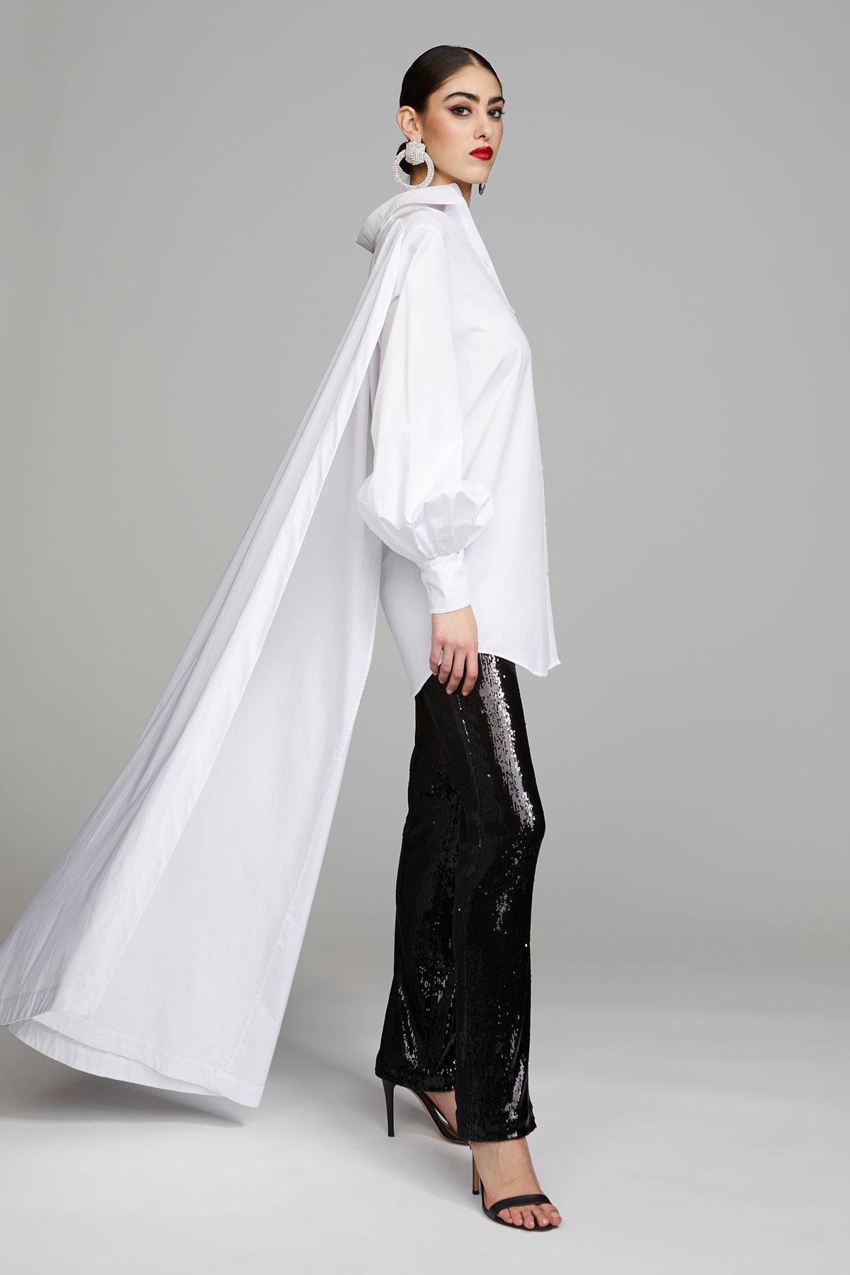 Halston | Davon Pant In Sequin | Black