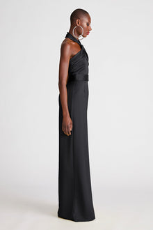 Halston | Kani Jumpsuit In Satin | Black