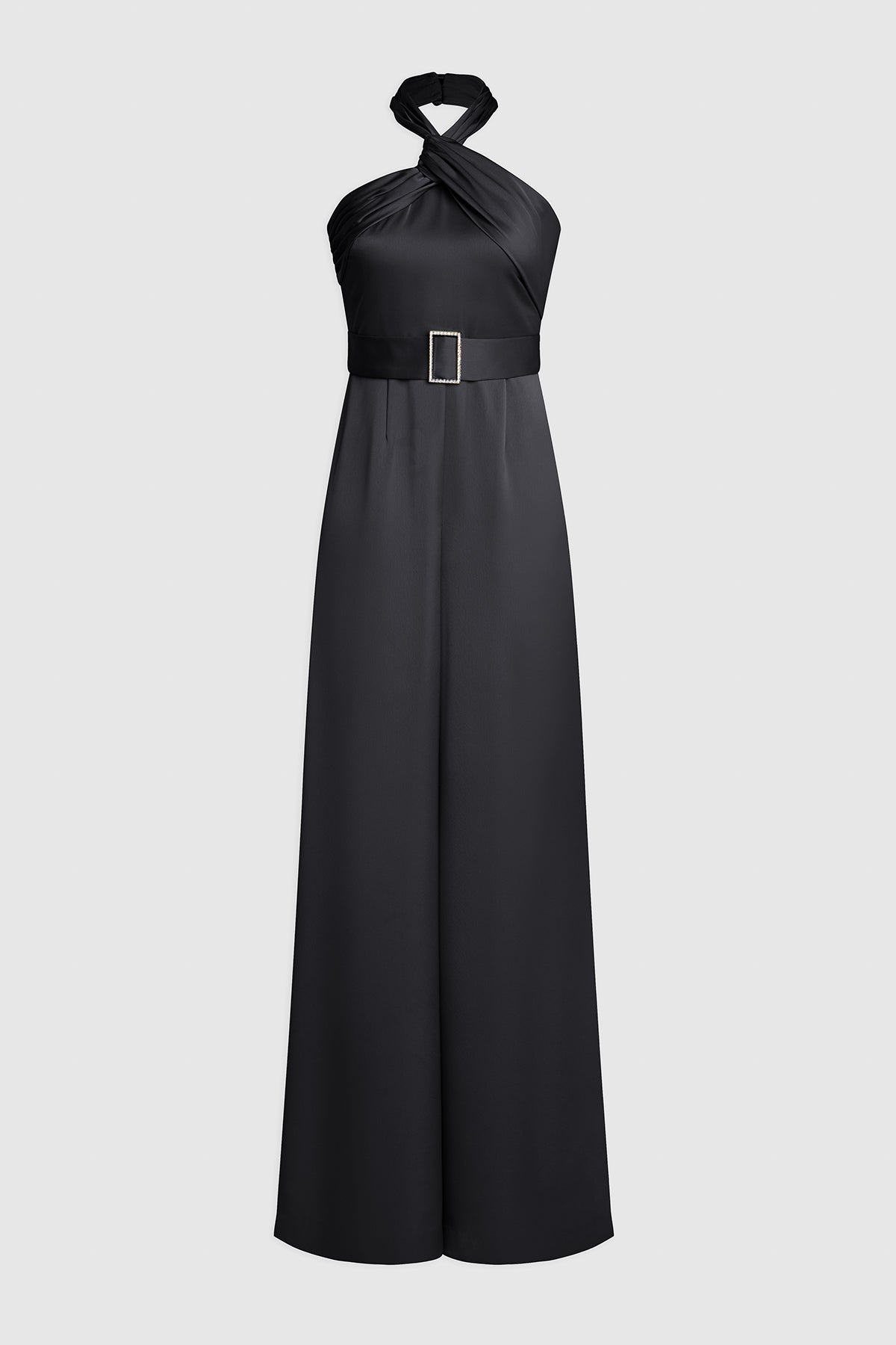 Halston | Kani Jumpsuit In Satin | Black