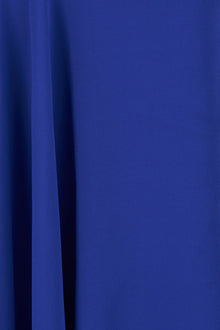 Halston | Rayna Catsuit In Scuba/Chiffon | Lapis