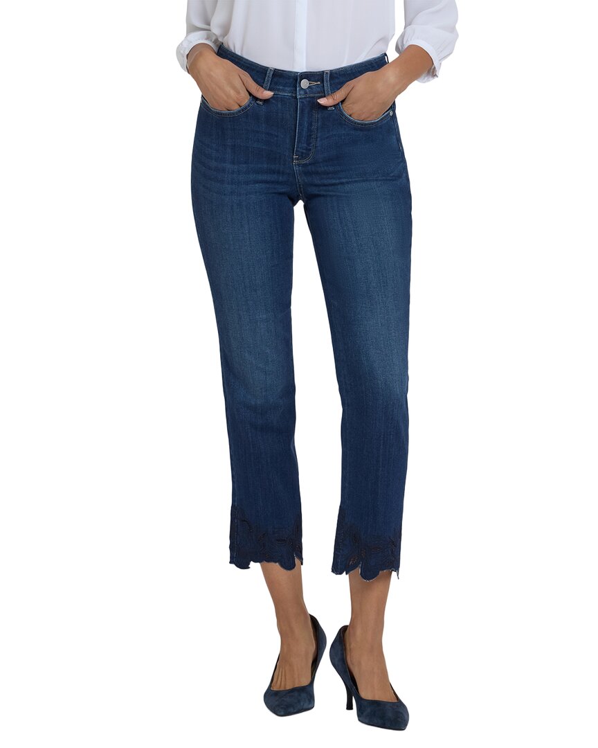 NYDJ | Womens | Petite Marilyn Wonderland Straight Leg Jean | Blue