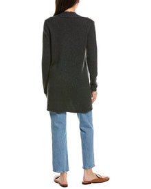 The Cashmere Project | Womens | Classic Open 100% Cashmere Cardigan | Grey