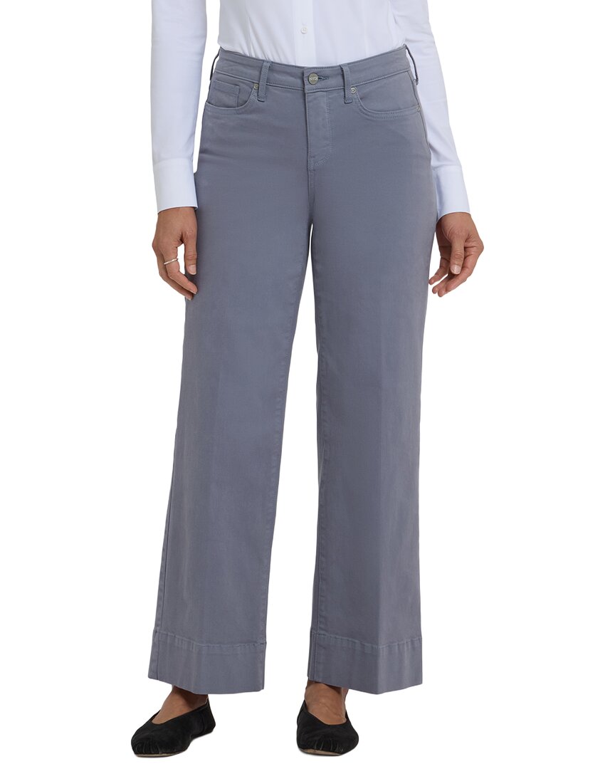 NYDJ | Womens | Petite Teresa Shadow Blue Wide Leg Jean | Blue