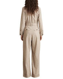 Reiss | Womens | Abigail Wool-Blend Tailored Jumpsuit | Brown