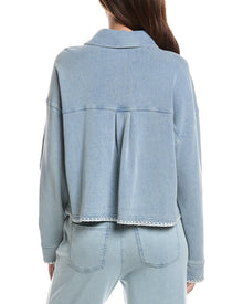 Z SUPPLY | Womens | All Day Crop Whipstitch Jacket | Blue