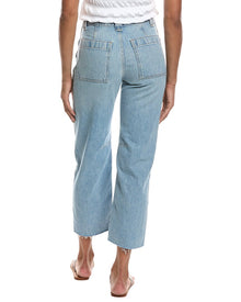 Madewell | Womens | The Darted Faded Horizon Wash Barrel Leg Jean | Blue