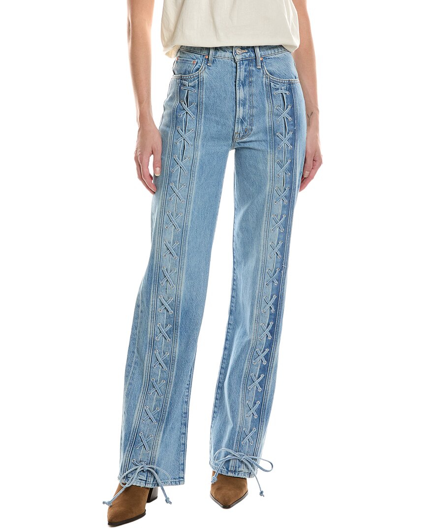 MOTHER | Womens | The Tied Up Maven Sneak Care Less Jean | Blue