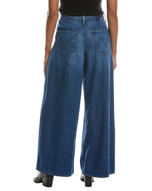 MOTHER | Womens | The Pleated Pouty Skimp Big Tipper Jean | Blue