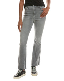 MOTHER | Womens | High-Waist Weekender Fray Catch Me Outside Jean | Gray