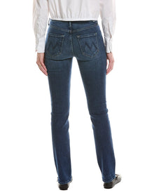 MOTHER | Womens | The Mid-Rise Dazzler Skimp One Last Shot Straight Jean | Blue