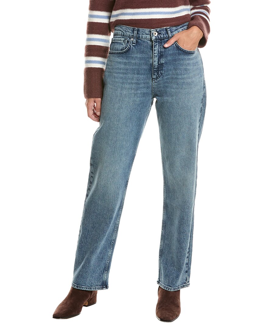 rag & bone | Womens | Alexa Mid-Rise Straight Full Length Jean | Blue
