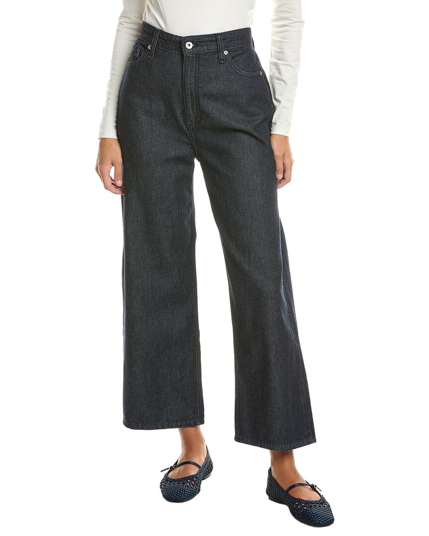 rag & bone | Womens | Lori High-Rise Wide Leg Crop Jean | Blue