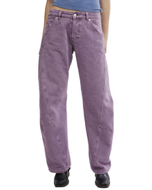 Free People | Womens | Highland Low-Rise Bowed J Cool Violet Jean | Purple