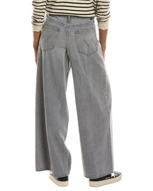 MOTHER | Womens | The Rigatoni Sneak On The Half Shell Wide Leg Jean | Gray