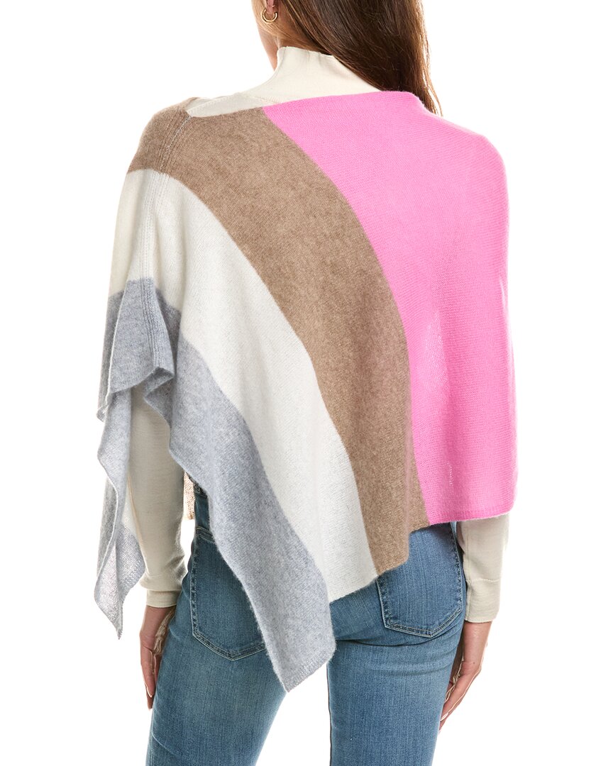 Portolano | Womens | Cowl Neck Cashmere Poncho | Pink