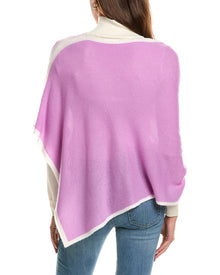 Portolano | Womens | Cowl Neck Cashmere Poncho | Purple