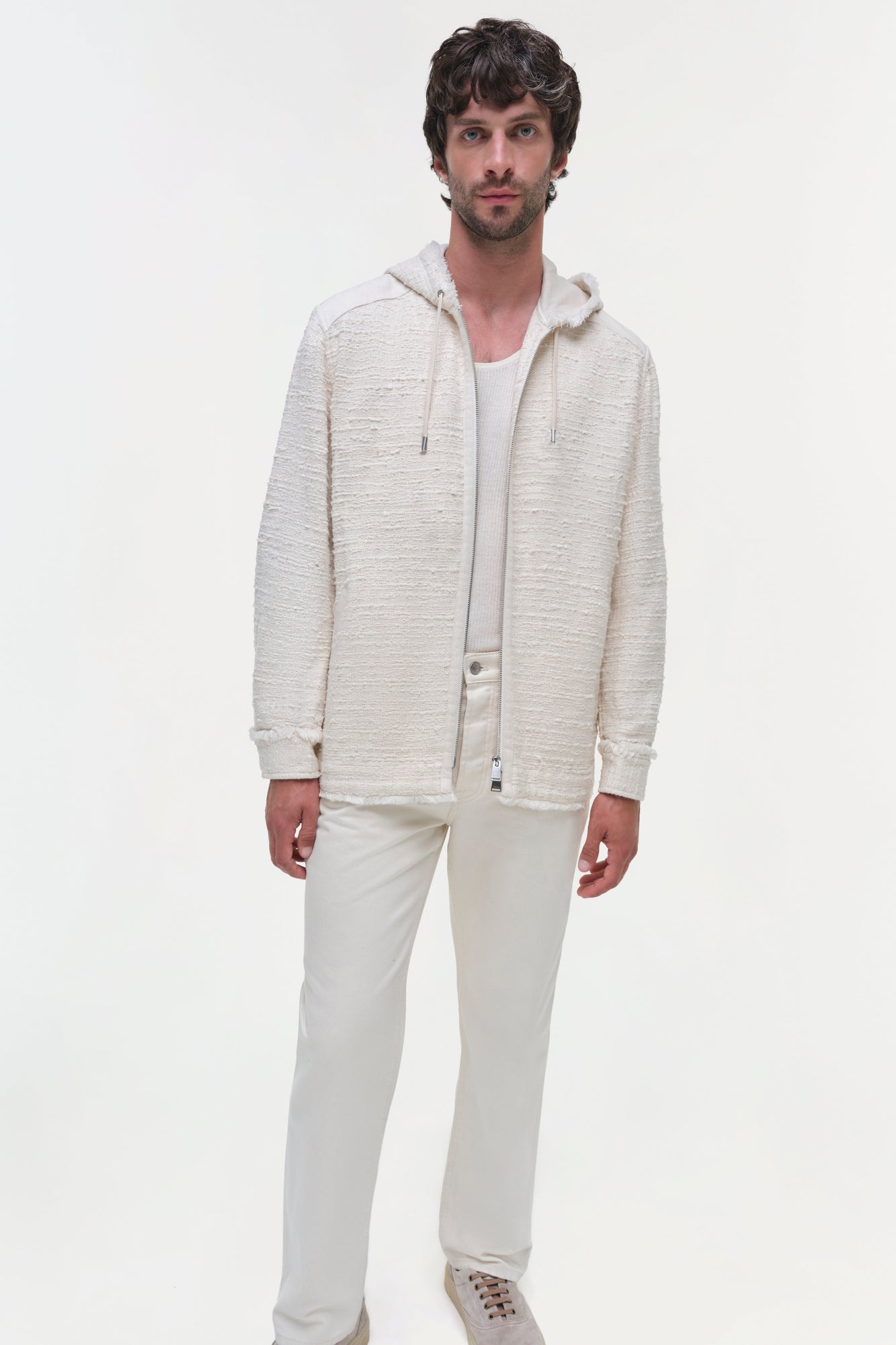 Mens | Ivan Denim Shirt Jacket | Cream