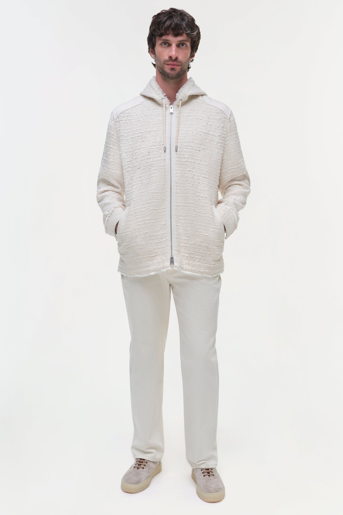 Mens | Ivan Denim Shirt Jacket | Cream