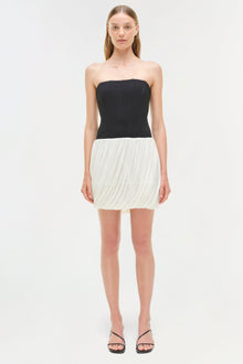 Womens | Josie Strapless Mini Dress | Black Multi