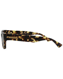 Bottega Veneta | Unisex | BV1143S 55mm Sunglasses | Shiny Spotted Havana | Brown Lens