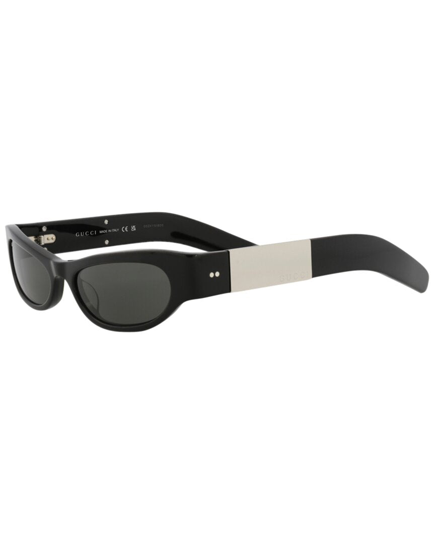 Gucci | Womens | 53mm Sunglasses | Black | Grey Lens