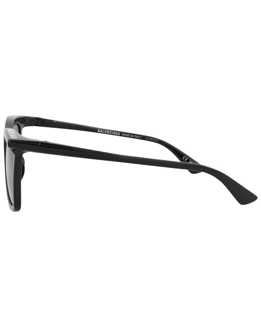 Balenciaga | Unisex | BB0099SA 54mm Sunglasses | Black | Grey Lens