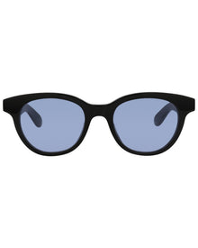 Alexander McQueen | Unisex | AM0383S 51mm Sunglasses | Black | Blue Lens