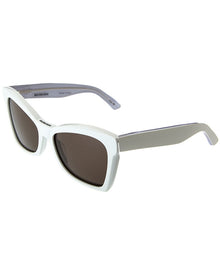 Balenciaga | Womens | BB0231S 57mm Sunglasses | White | Grey Lens