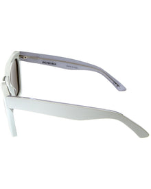 Balenciaga | Womens | BB0231S 57mm Sunglasses | White | Grey Lens
