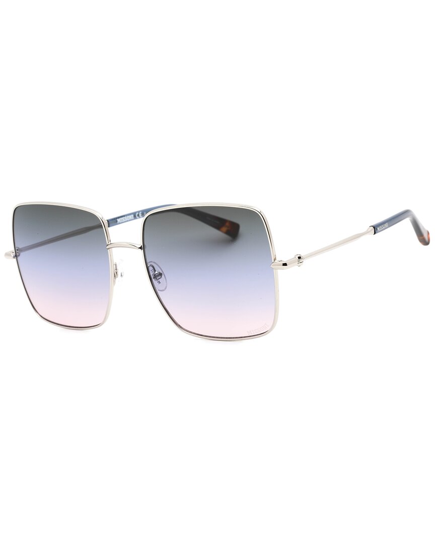 Missoni | Womens | MIS 0096/S 58mm Sunglasses | Palladium Grey | Grey Azure Gradient Lens