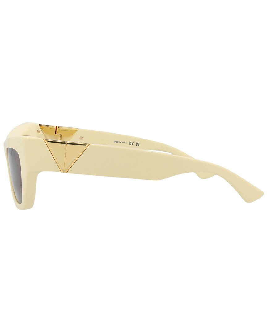 Bottega Veneta | Womens | BV1177S 52mm Sunglasses | Yellow | Grey Lens