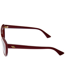 Bottega Veneta | Womens | BV1018S 57mm Sunglasses | Burgundy Red | Burgundy Lens