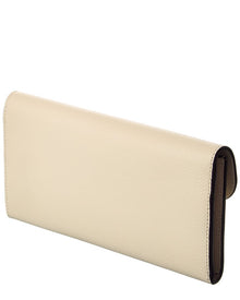 TOTEME | Womens | T-Lock Leather Continental Wallet - I | White