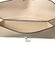 TOTEME | Womens | T-Lock Leather Continental Wallet - I | White