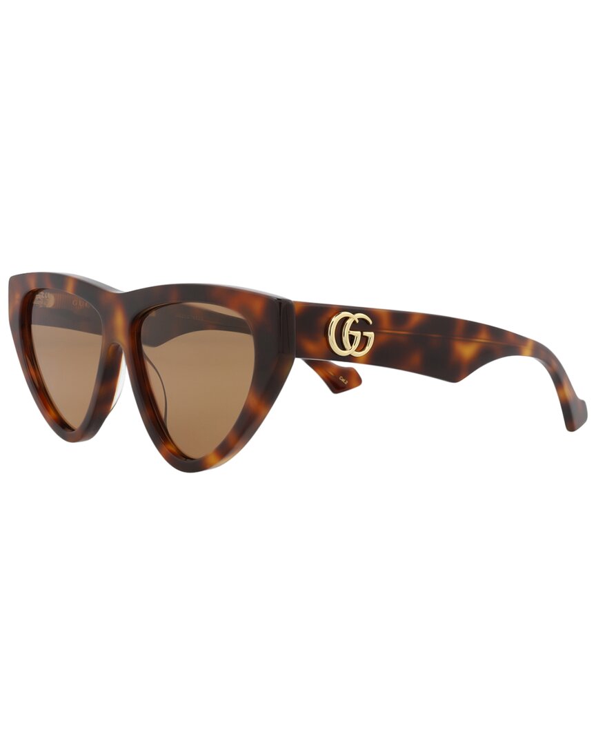 Gucci | Womens | GG1333S 58mm Sunglasses | Tortoiseshell | Brown Lens
