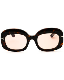 Tom Ford | Womens | Carmen-02 53mm Sunglasses | Havana | Violet Photochromic Lens