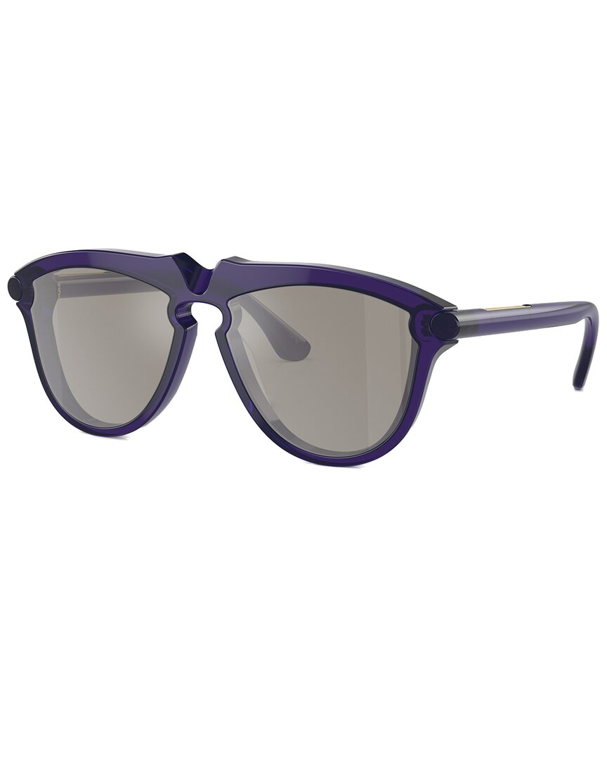 Burberry | Unisex | 0BE4417U Sunglasses | Violet | Light Grey Mirrored Lens