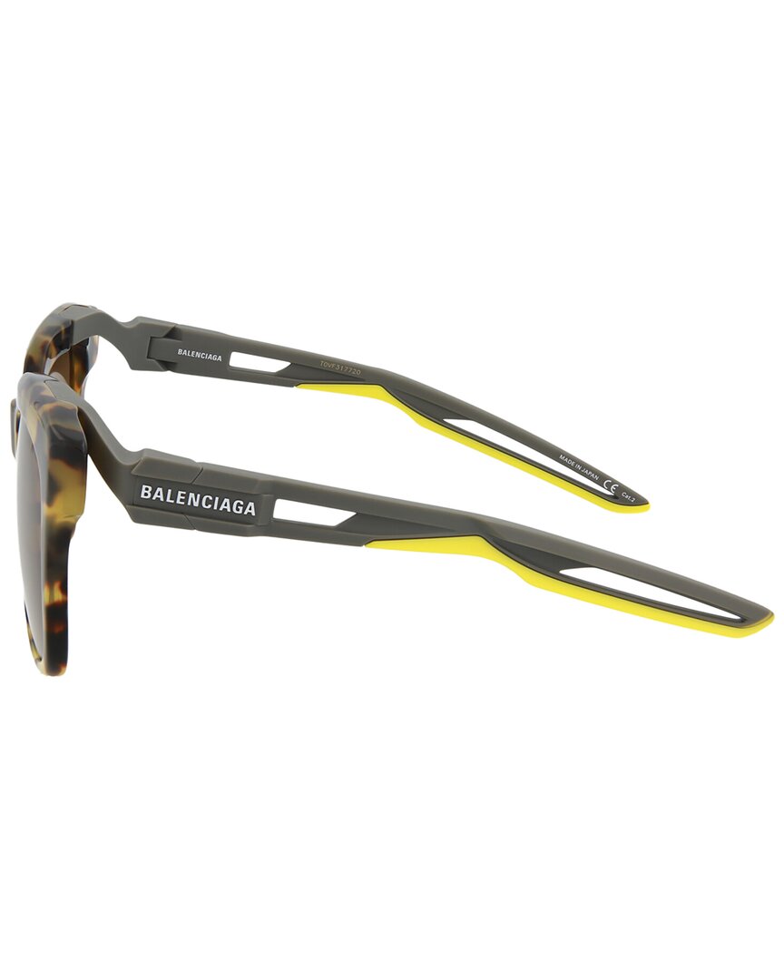 Balenciaga | Unisex | 55mm Sunglasses | Havana Grey/Brown | Brown Lens
