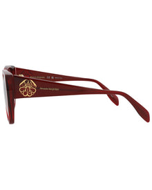 Alexander McQueen | Womens | AM0284S 58mm Sunglasses | Red | Red Lens