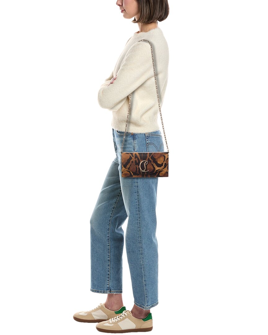 Christian Louboutin | Womens | Loubi54 Leather Wallet On Chain | Bengali