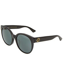 Gucci | Womens | GG0035SAN 56mm Sunglasses | Black/Grey | Grey Lens
