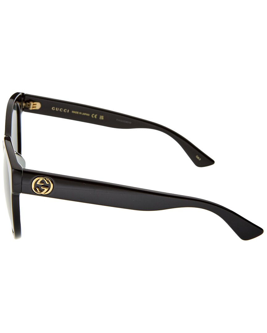 Gucci | Womens | GG0035SAN 56mm Sunglasses | Black/Grey | Grey Lens