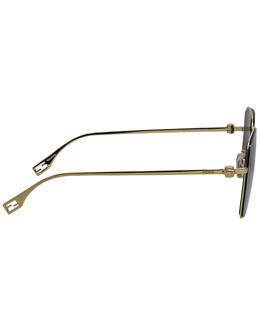 FENDI | Womens | FE40123 55mm Sunglasses | Gold | Grey Lens