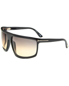 Tom Ford | Unisex | Clint 68mm Sunglasses | Shiny Black | Smoke Gradient Lens