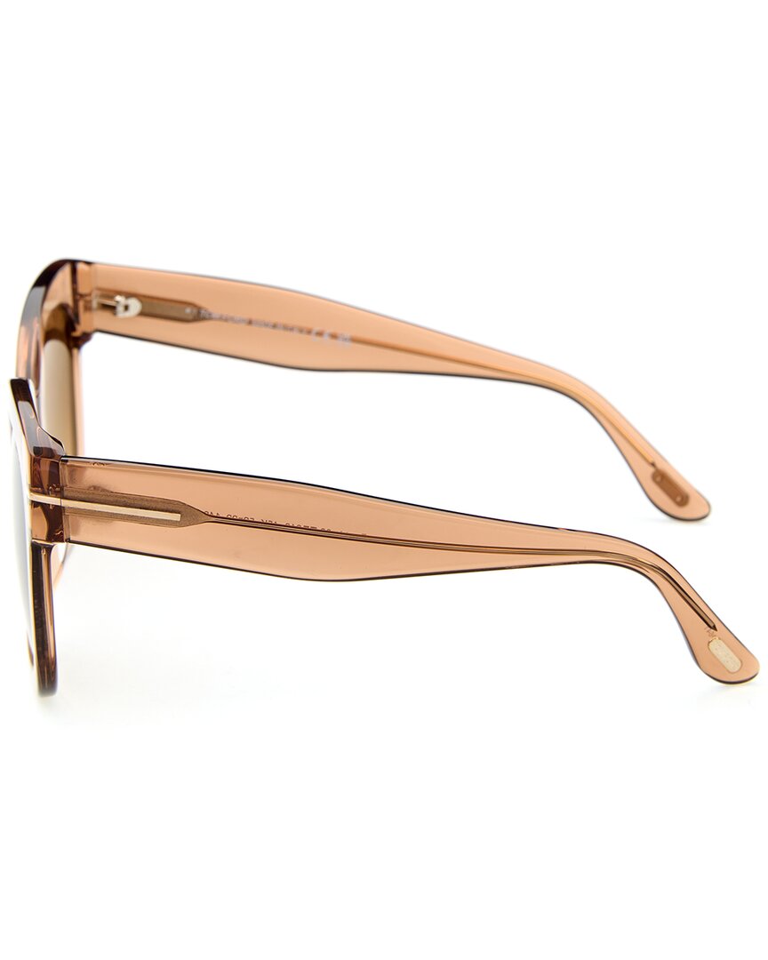 Tom Ford | Womens | FT0613 52mm Sunglasses | Brown Translucent | Brown Polarized Lens