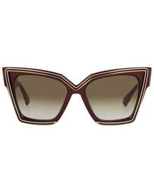 Valentino | Womens | VLS-126B54 54mm Sunglasses | Bordeaux | Brown Lens