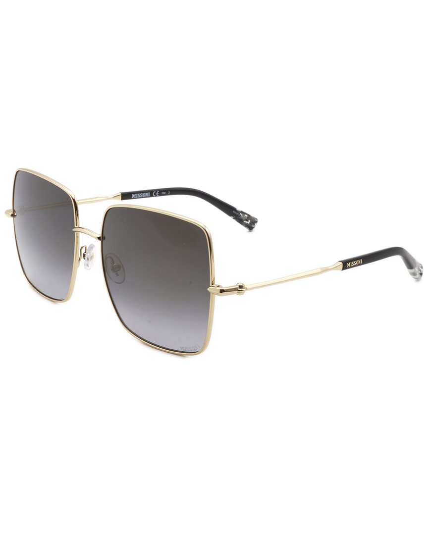 Missoni | Womens | Fashion 58mm Sunglasses | Rose Gold | Brown Shaded Lens