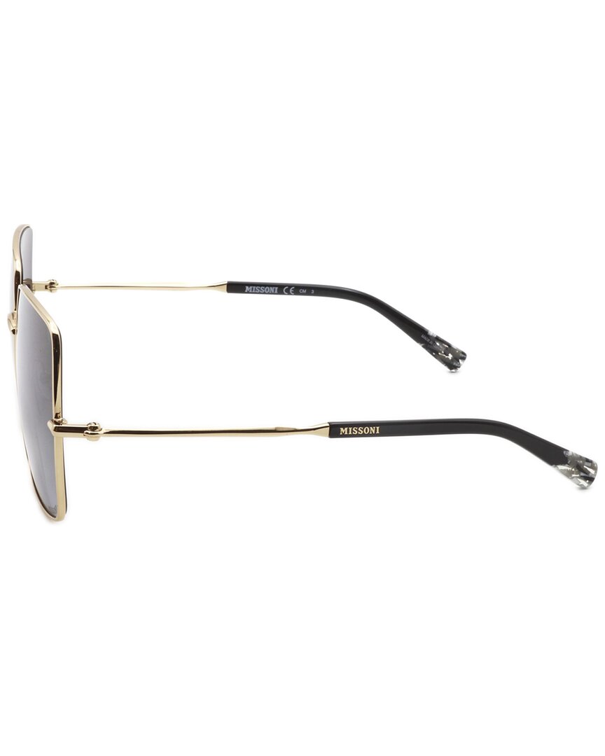 Missoni | Womens | Fashion 58mm Sunglasses | Rose Gold | Brown Shaded Lens