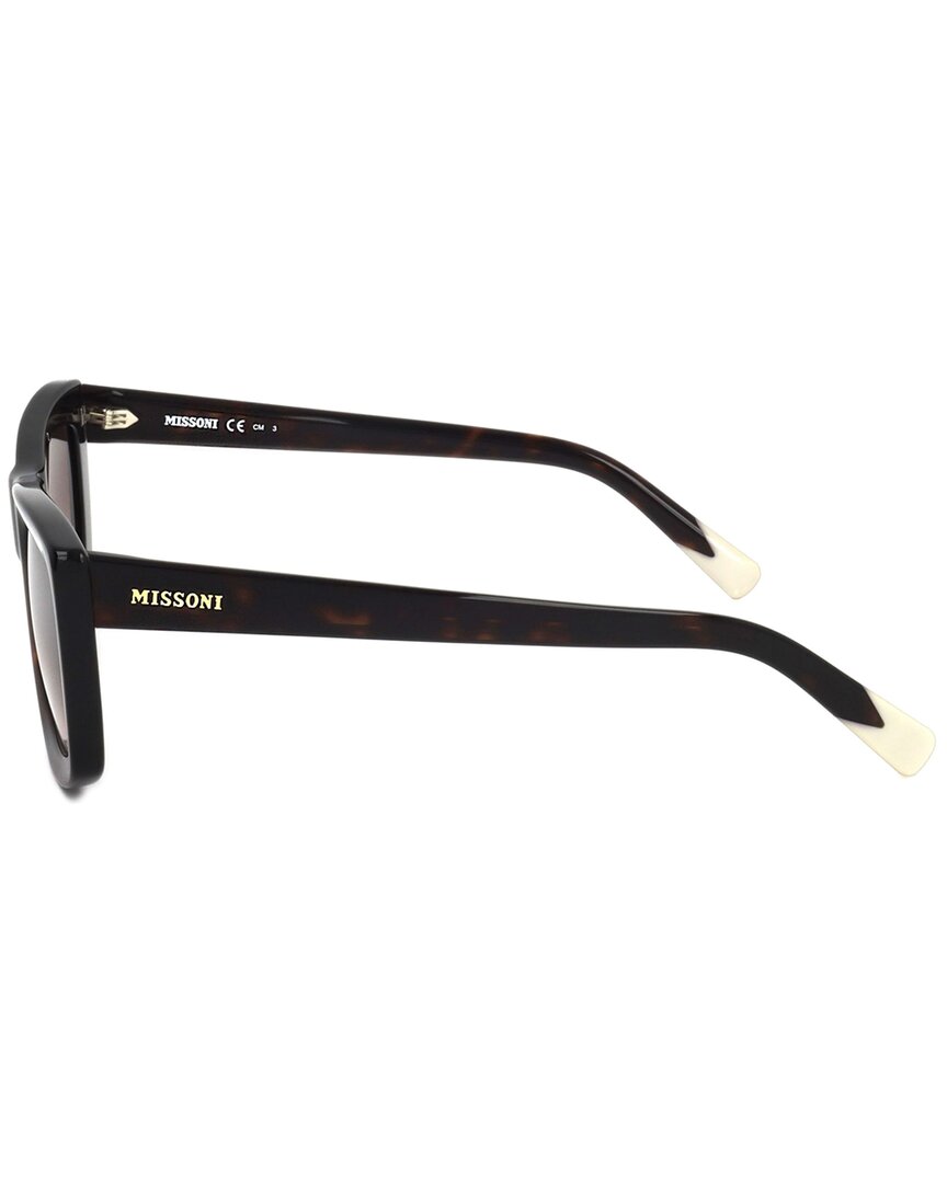 Missoni | Womens | Fashion 56mm Sunglasses | Havana | Burgundy Lens